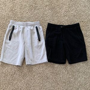 Boy’s Black and White Shorts Set
